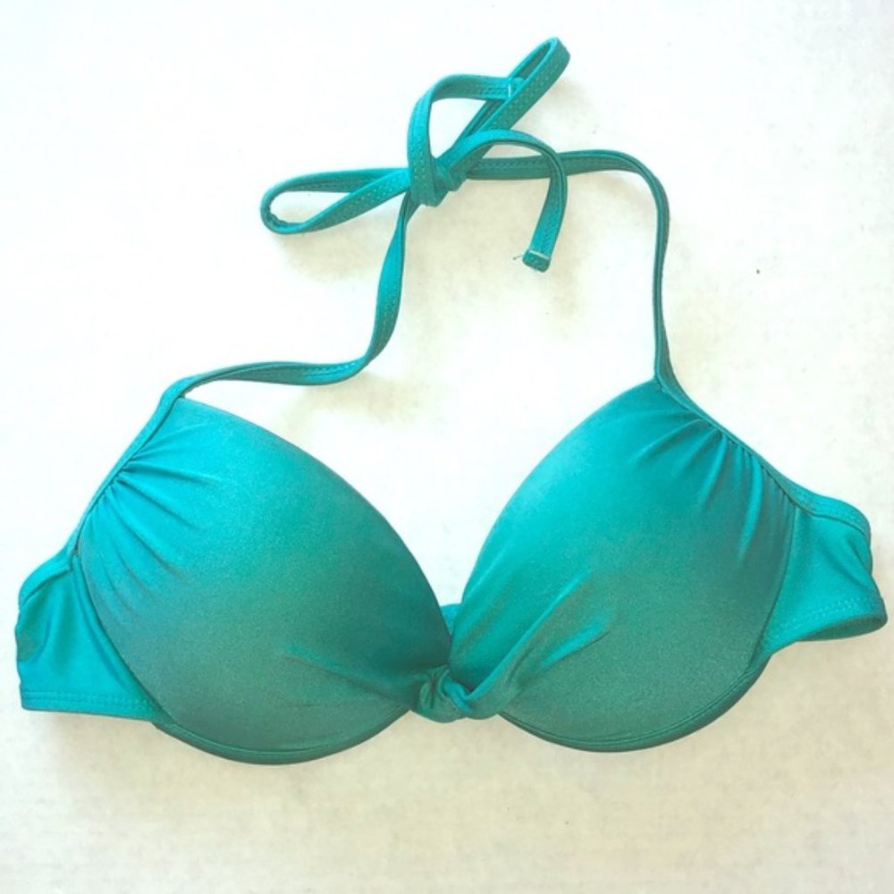Xhilaration | Teal Push Up Bikini Top